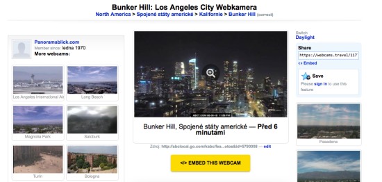 webkamera los ángeles