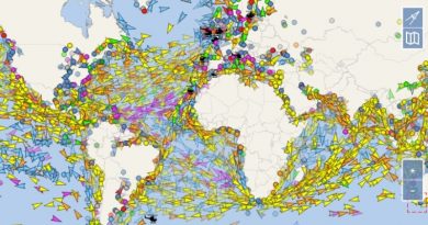 Neuvěřitelná mapa ukazuje aktuální polohu všech velkých lodí mapa lodí