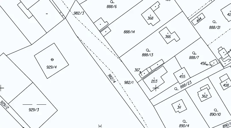 katastrální mapa